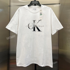 Áo Calvin Klein Silver Monogram Brilliant White SP40578524 40IC848110