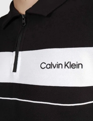 Áo Polo Calvin Klein Quick Drying Zipper Black 40QC430 001