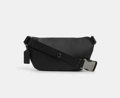 Túi Coach Elias Belt Bag In Signature Canvas Charcoal CZ400 QBMI5