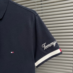 Áo Polo Tommy Hilfiger Slim Fit Flag Cuff Navy MW30764 401