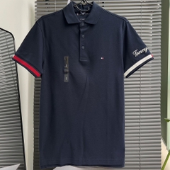 Áo Polo Tommy Hilfiger Slim Fit Flag Cuff Navy MW30764 401