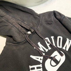 Áo Champion Vintage Wash Varsity Pullover Hoodie Solar Wash Black