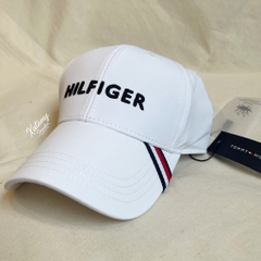 Nón Lưỡi Trai Tommy Hilfiger Embroidered Hilfiger Baseball Cap White XM05658 100