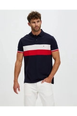Áo Polo Tommy Hilfiger Regular Fit Colorblock Navy MW33218 400