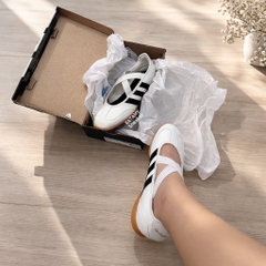 Barreda Mary Jane White Black JP6736