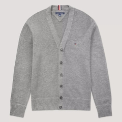 Áo Tommy Hilfiger Jersey Cardigan Flag Logo Grey 78J9320 030