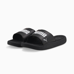 Dép Puma Softride Slide Massage Black White 383062 01