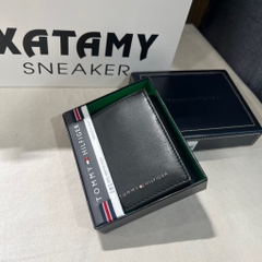 Ví Tommy Hilfiger Men's Cambridge Trifold Wallet RFID Protect Black 31TL110045