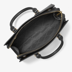 Túi Michael Kors Sheila Medium Logo Satchel Black 35S3G6HS2L