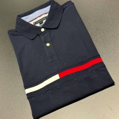 Áo Polo Tommy Hilfiger Regular Fit Embroidered Stripe Logo Navy 78JB117 410
