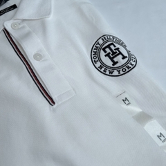 Áo Polo Tommy Hilfiger Regular Fit Timothy Badge White 78JB243 100