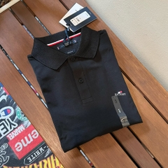 Áo Polo Tommy Hilfiger Regular Fit Performance Pique Black MW37309 001