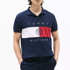 Áo Polo Tommy Hilfiger Regular Fit Chest Logo Navy XM04201 402