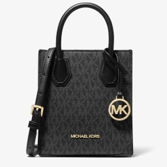 Túi Michael Kors Mercer Extra-Small Logo and Leather Black 35T1GM9C01