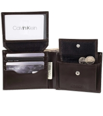 Ví Calvin Klein SlimFold With Keychain Brown 31CK330001