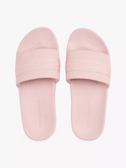 Dép Tommy Hilfiger Webbed Logo Pool  Foggy Pink FW08529 650