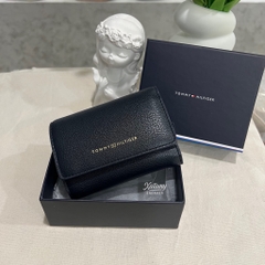 Ví Tommy Hilfiger Women's TH Logotape Trifold Space Blue AW17477 400