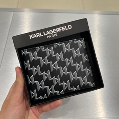 Ví KARL LAGERFELD Monogram Black LA4W0020