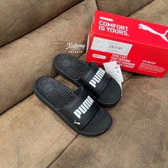 Dép Puma Softride Slide Massage Black White 383062 01