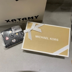 Ví Michael Kors Cooper Printed Signature Logo Billfold Wallet Black Gift Box 36F5LCOF3U