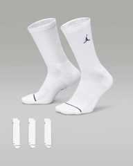 Vớ Jordan Cushioned Crew Socks 3 Pack White DX9632 100