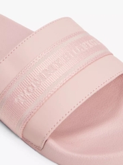 Dép Tommy Hilfiger Webbed Logo Pool  Foggy Pink FW08529 650