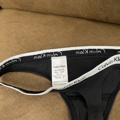 Underwear Calvin Klein Women's Carousel Cotton Thong Fit Black D1617 001