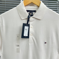Áo Polo Tommy Hilfiger Slim Fit Flag Cuff Beige MW30764 250