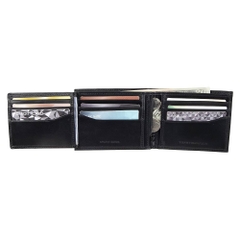 Ví Tommy Hilfiger Men's Bifold Genuine Leather Wallet Black 31TL240005 001