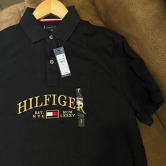 Áo Polo Tommy Hilfiger Regular Fit Aaron Logo Black 78JB241 001