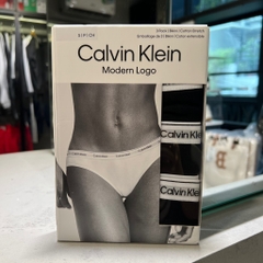 Underwear Calvin Klein Women's Modern Logo 3-Pack Bikini Black QD5207 001