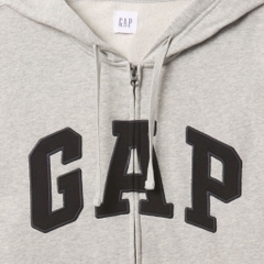 Áo GAP Relaxed Logo Zip Hoodie Grey 218871 73 1 0002