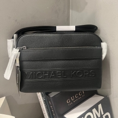 Túi Michael Kors Hudson Pebbled Leather Utility Crossbody Bag Black 33T4LHDC5L