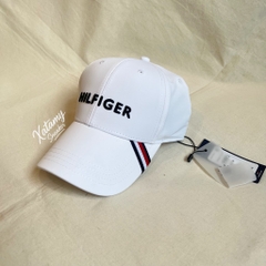 Nón Lưỡi Trai Tommy Hilfiger Embroidered Hilfiger Baseball Cap White XM05658 100