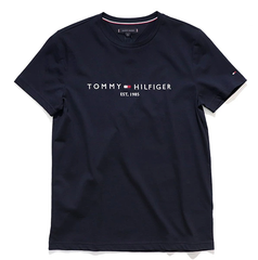 Áo Tommy Hilfiger Logo Xanh Đen MW16171 001