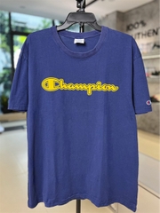Áo Champion Navy Logo in vàng