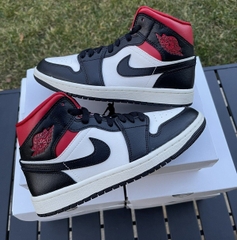 Jordan 1 Mid Black Gym Red BQ6472 061