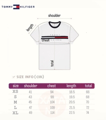 Áo Tommy Hilfiger Embroidered Flag Logo T-Shirt Black