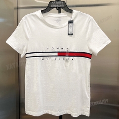 áo Nữ TOMMY HILFIGER ESSENTIAL FLAG LOGO White 76J1635 110