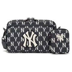 Túi MLB Monogram Crossbody 2 ngăn NY Đen 3ACRS012N