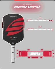 Vợt Pickleball Selkirk Labs Project Boomstik Elongated 16mm Black Red