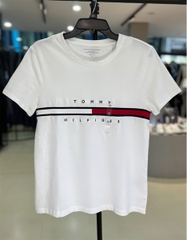 áo Nữ TOMMY HILFIGER ESSENTIAL FLAG LOGO White 76J1635 110