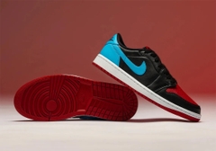 Jordan 1 Retro Low Black Blue Red CZ0775 046