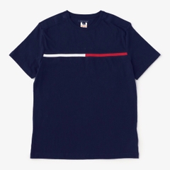 Áo Tommy Hilfiger ADP Essential Flag Logo Navy Chữ Đen 78C7099 475