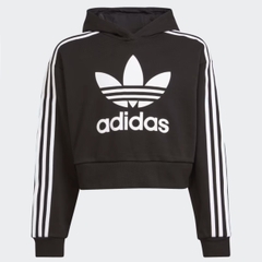 Áo adidas Adicolor Cropped Hoodie Black H32337