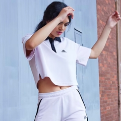 Áo adidas Nữ Cropped Polo Almost Pink HZ4172