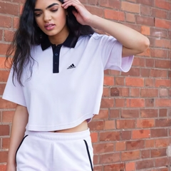 Áo adidas Nữ Cropped Polo Almost Pink HZ4172