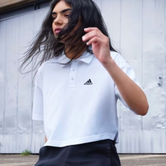 Áo adidas Nữ Cropped Polo White HY5526