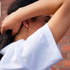 Áo adidas Nữ Cropped Polo White HY5526