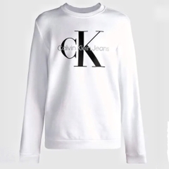 Áo Calvin Klein Sweatshirts Monogram Logo White 40GC200 103